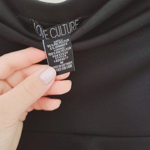 Love Culture Black Dress Size M